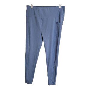 Ebb & Flow Blue Athleticwear Leggings Women's Size XL Blue